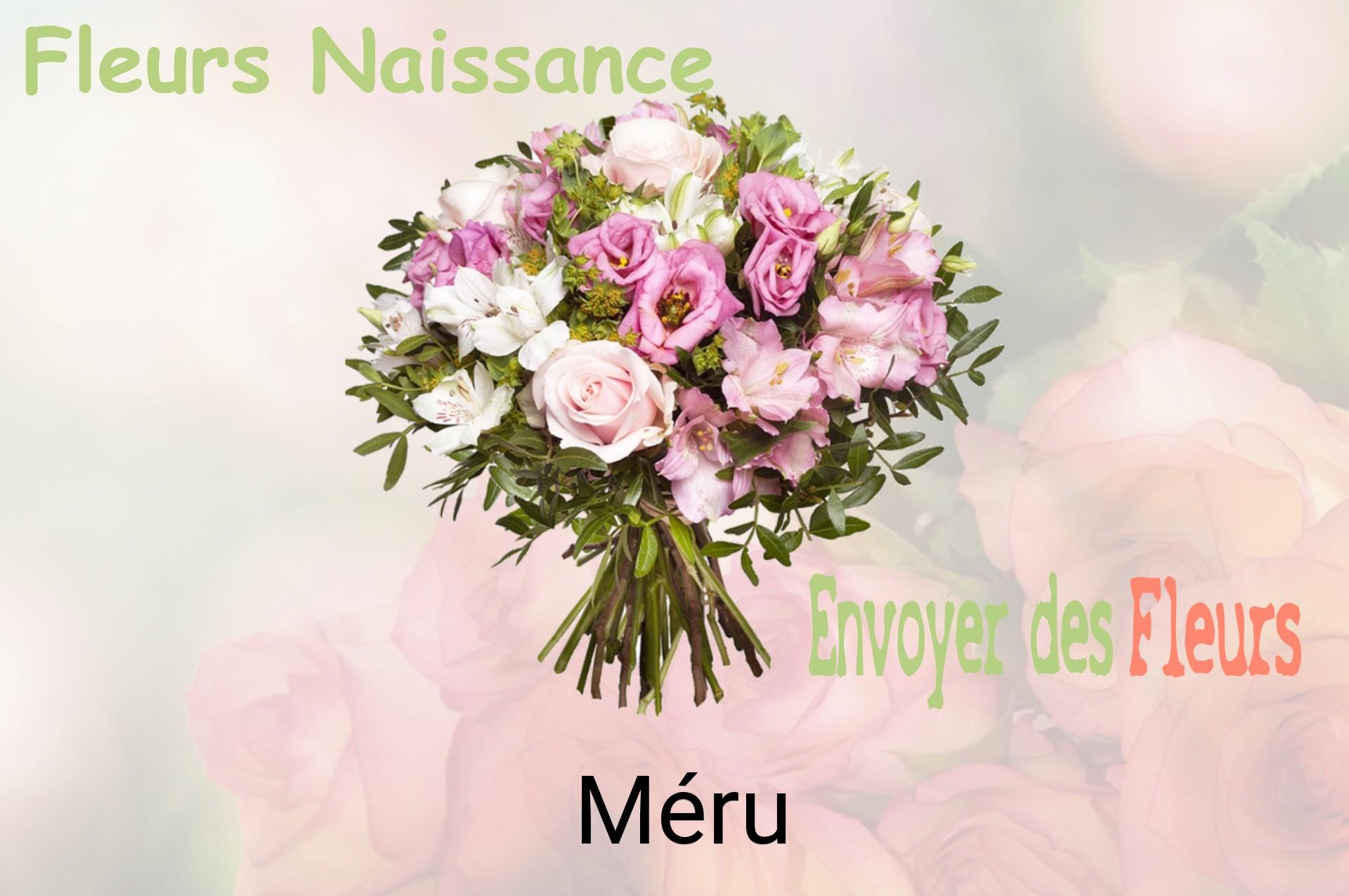Bouquet de fleurs de naissance livré à Méru