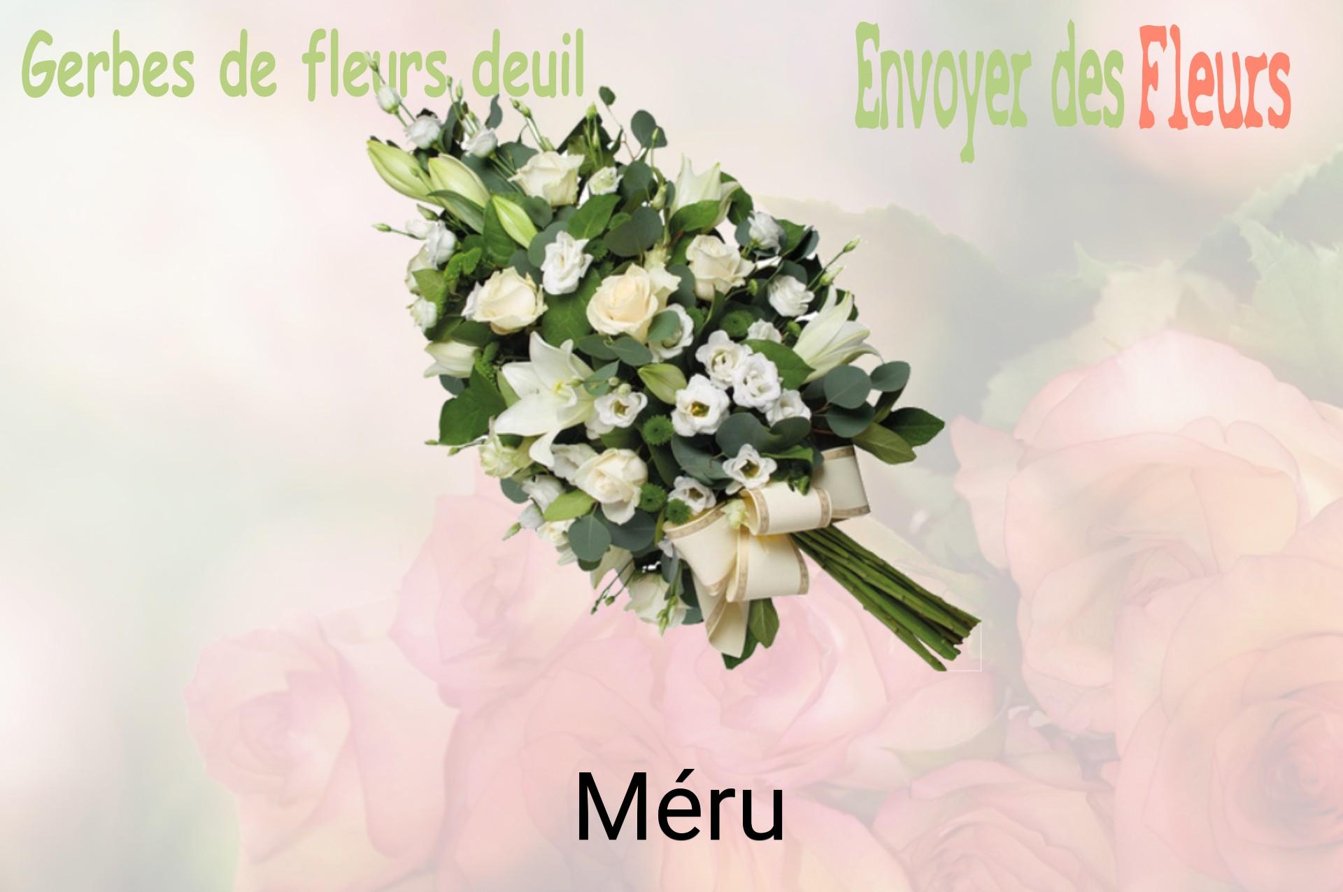 Gerbe de fleurs de deuil livrée à Méru